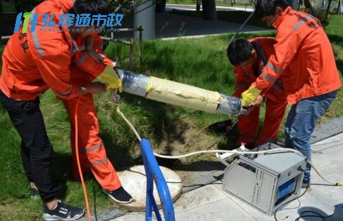 泰兴市管道修复现场