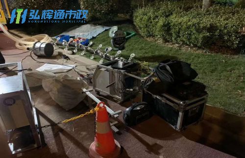 泰兴市管道修复现场